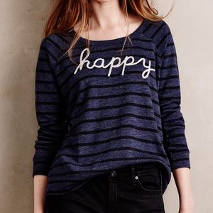 Sundry ‘happy’ embroidered long sleeve shirt- size 3